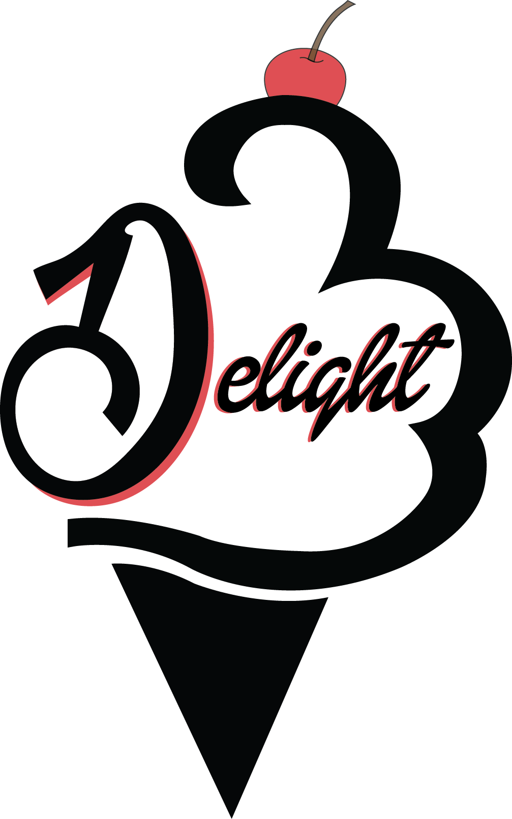 Logo Ice Cream Shop (1007x1611), Png Download