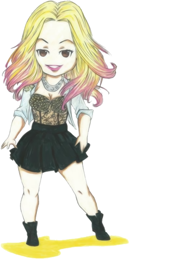Png's Bonecas - Demi Lovato - Bonequinha Desenho Tumblr Fofos (500x694), Png Download