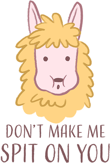 Oolong The Llama Spit - Oolong (600x600), Png Download