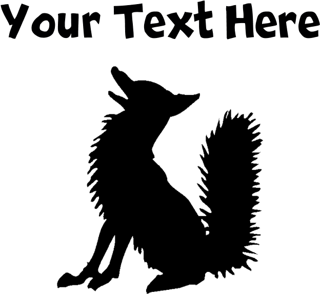 Favorite - Coyotes Howling Silhouette Sticker (700x700), Png Download