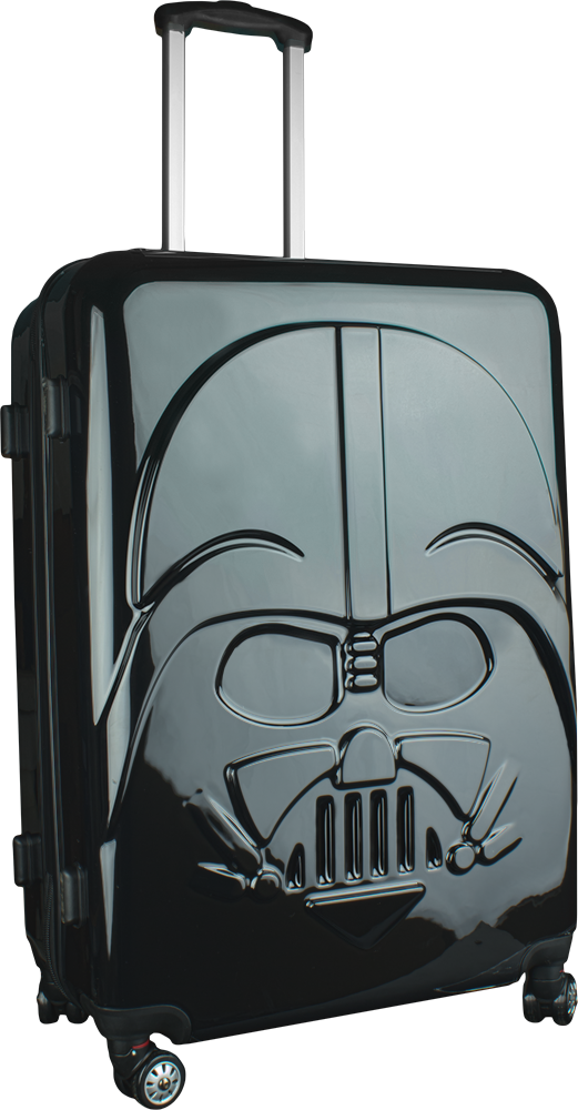 Darth Vader Large 28” Pc Hard Cover Trolley Suitcase - Darth Vader (521x1000), Png Download