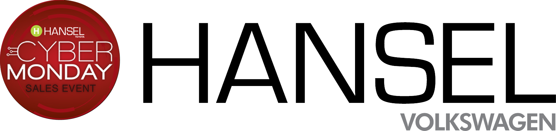 Hansel Volkswagen In California - Hansel Auto Group Logo (1779x419), Png Download