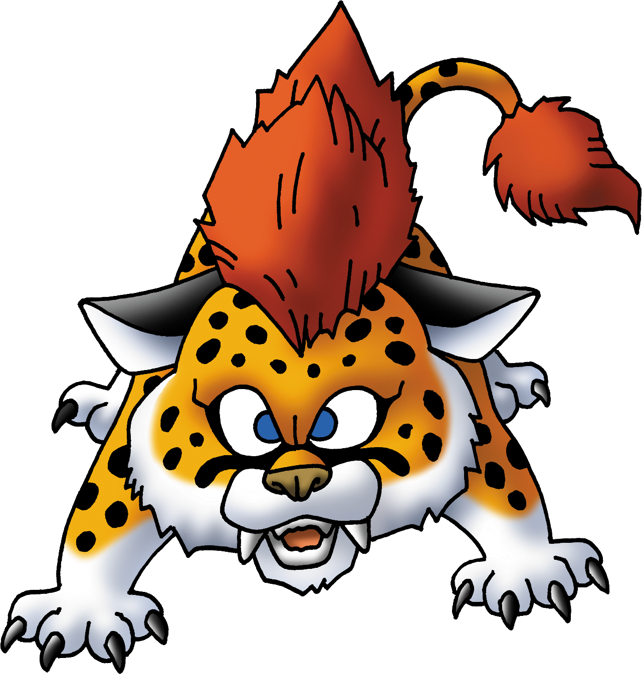 #018 - Dragon Quest 11 Great Sabrecub (1281x1346), Png Download
