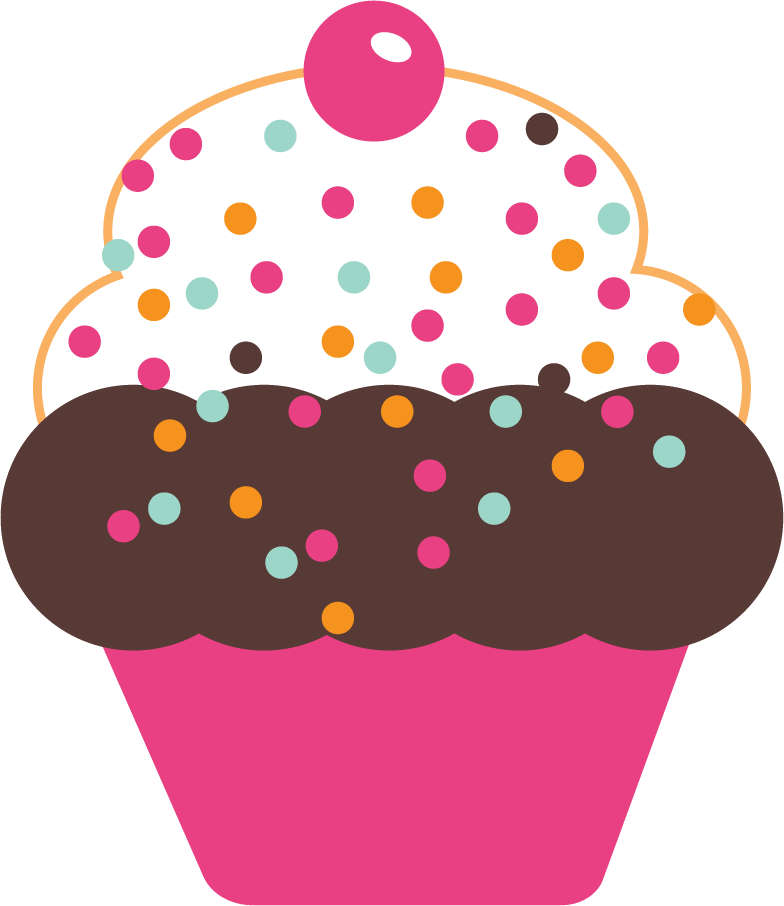 Free Cute Cupcakes Graphics - Cute Cupcake Transparent Background (784x906), Png Download