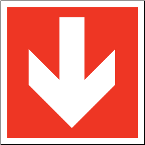 Down Safety Label Co - Sticker (600x600), Png Download