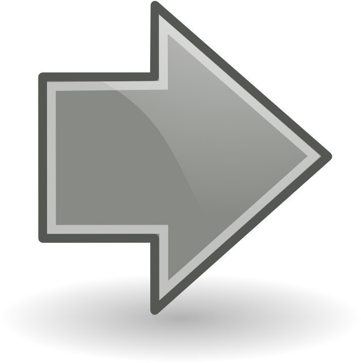 Grey Down Arrow Icon Png Download - Grey Right Arrow Png (720x722), Png Download