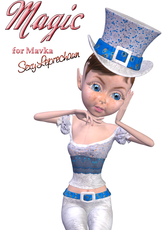 Magic For Sexy Leprechaun - 3d Modeling (559x800), Png Download