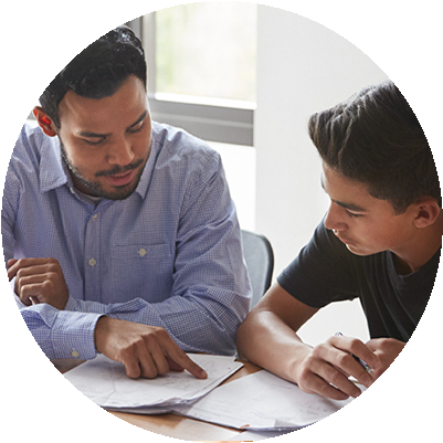 Act Academy - Meeting With A Counselor (750x450), Png Download