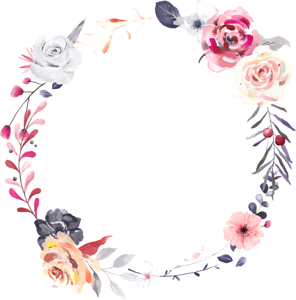 Hand Painted Fantasy Garland Png Transparent - Portable Network Graphics (1024x1037), Png Download