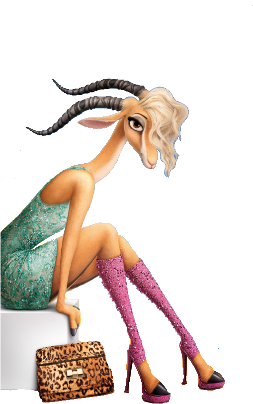 Gazelle Transparent - Zootopia Gazelle (550x855), Png Download