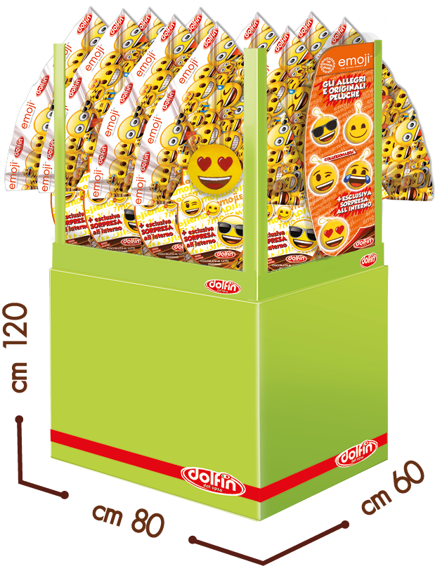 Emoji 50 G - Mini Uova Di Pasqua (661x965), Png Download