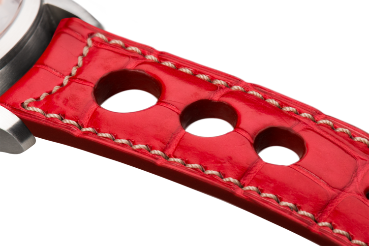 Sporty Red Alligator Natural - Strap (750x500), Png Download