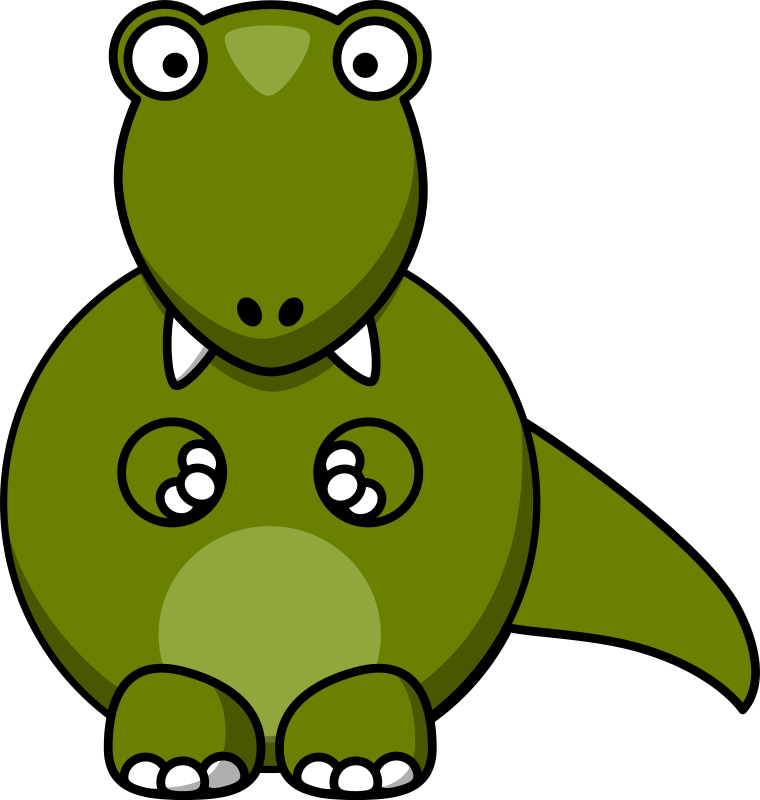 Medium Image - T Rex Body Cartoon (760x800), Png Download