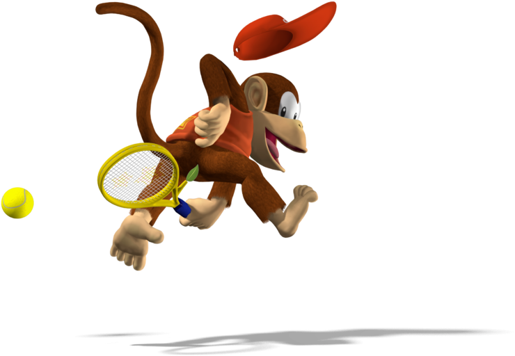 0 Replies 0 Retweets 0 Likes - Mario Tennis Aces Diddy Kong (773x600), Png Download