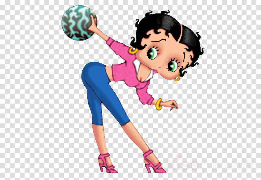 Betty Boop Bowling Clipart Betty Boop Cartoon Clip - 5by5collective Canvas Art Prints - Modern Art- Finish (900x620), Png Download