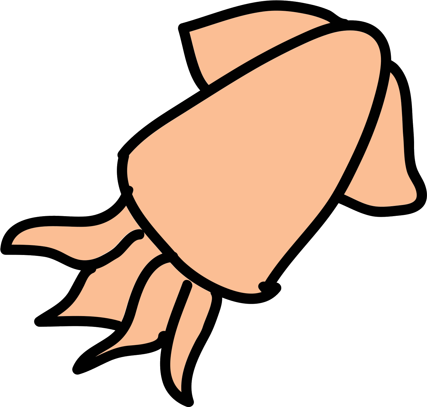 Squid Icon - Con Mực Hoạt Hình (1600x1600), Png Download