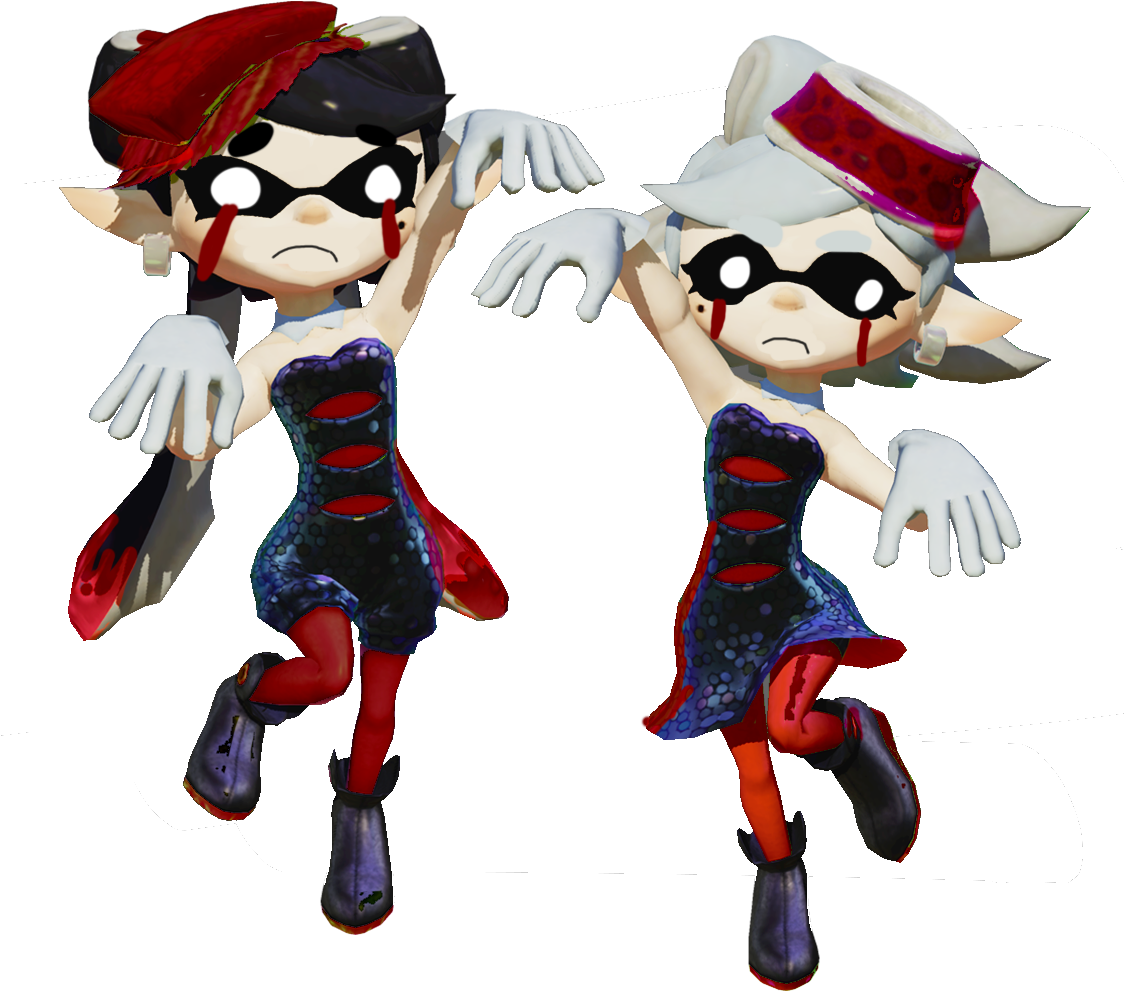 Evil Clipart Squid - Evil Squid Sisters (1125x1107), Png Download