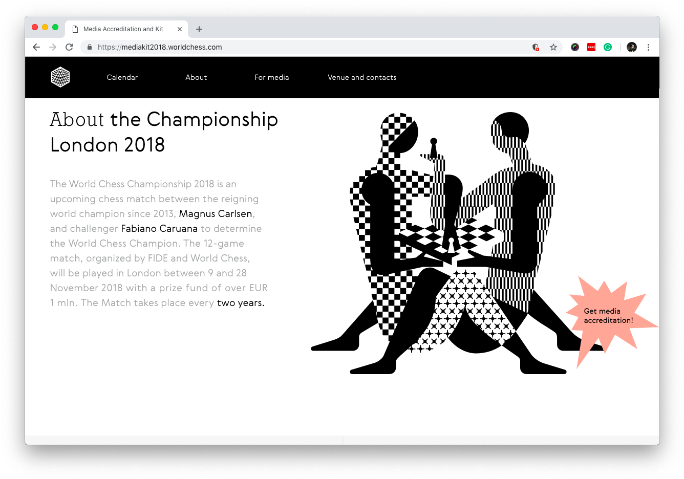 A Play On Emotions - World Chess Championship 2018 Logo (1351x949), Png Download