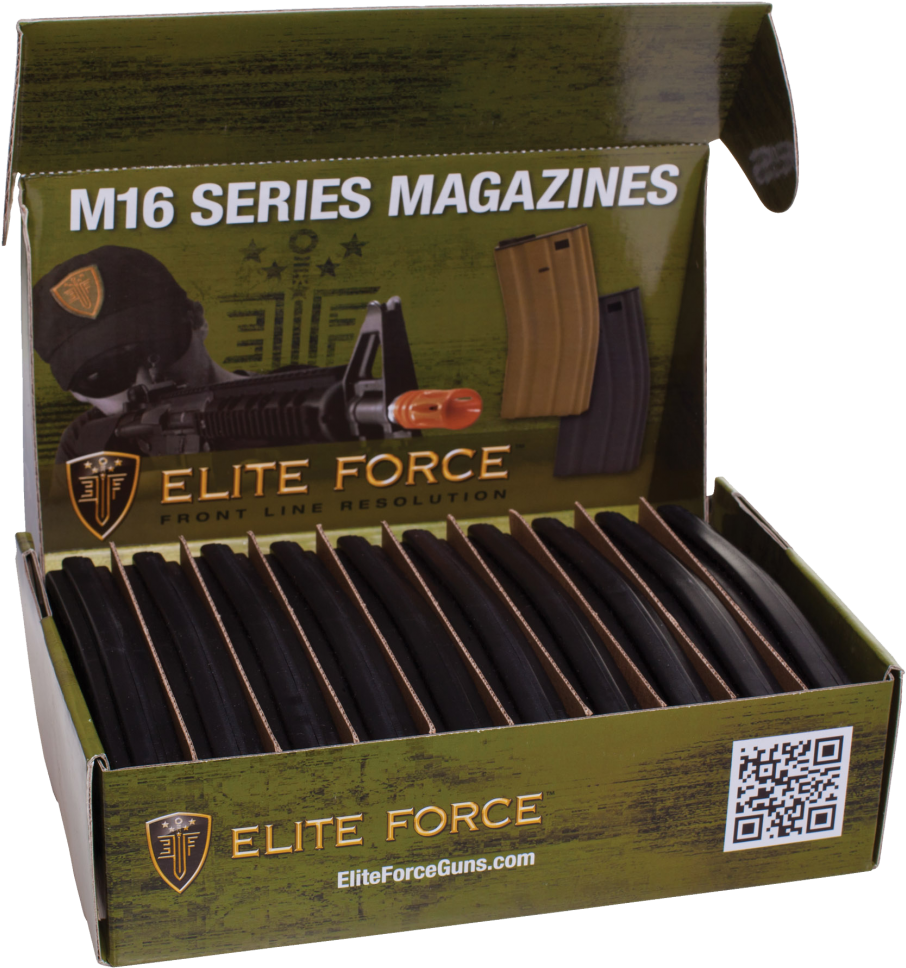 Elite Force 140rd Midcap For Aeg M4/m16 - Magazine (1024x1024), Png Download