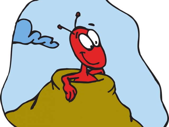 Sand Clipart Ant Pile - Cartoon Ant Hill (640x480), Png Download