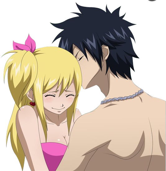 Gray And Lucy - Grey X Lucy (620x550), Png Download