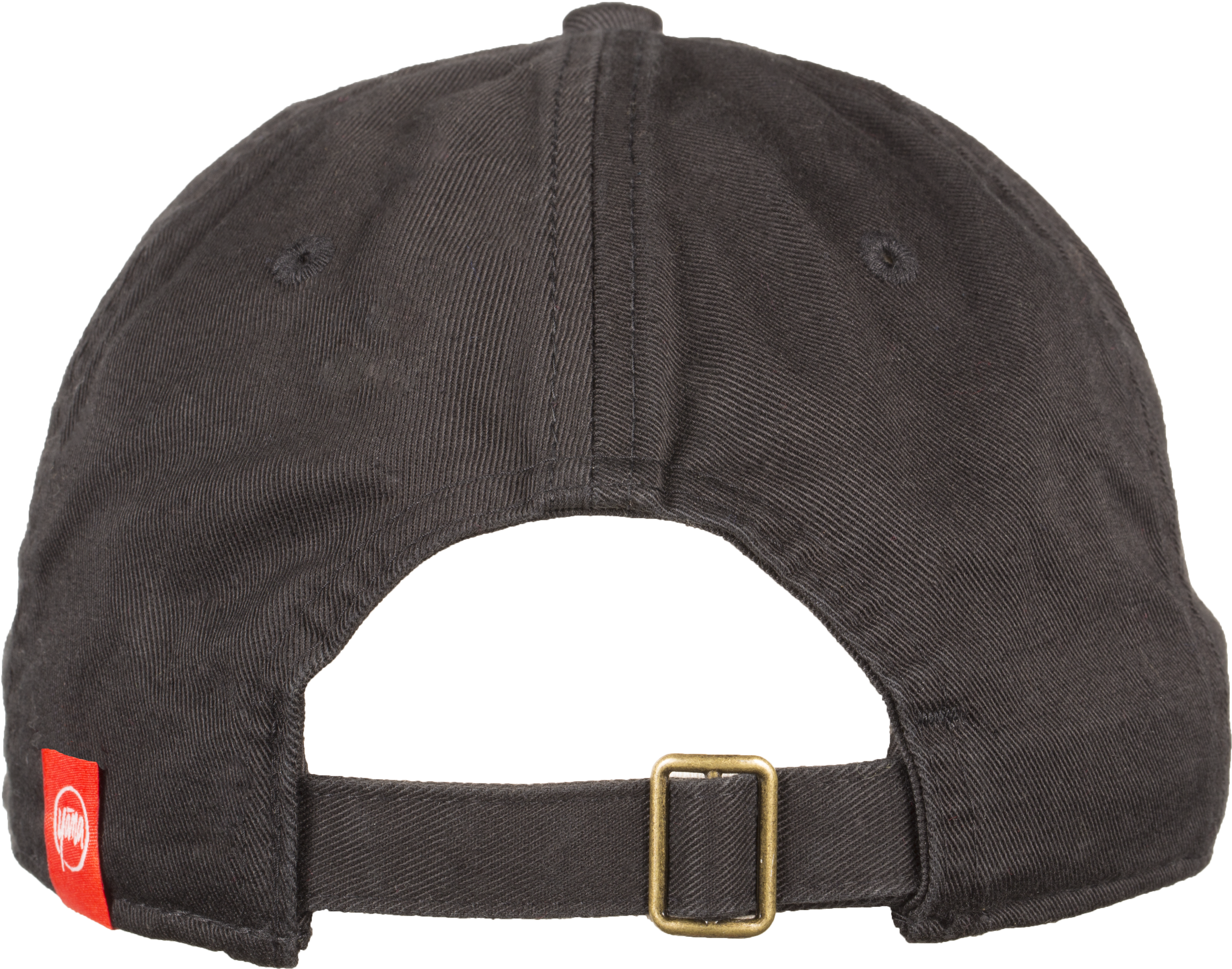 Black Hat Back With Red Tag - Back Of Hat Png (3900x3900), Png Download