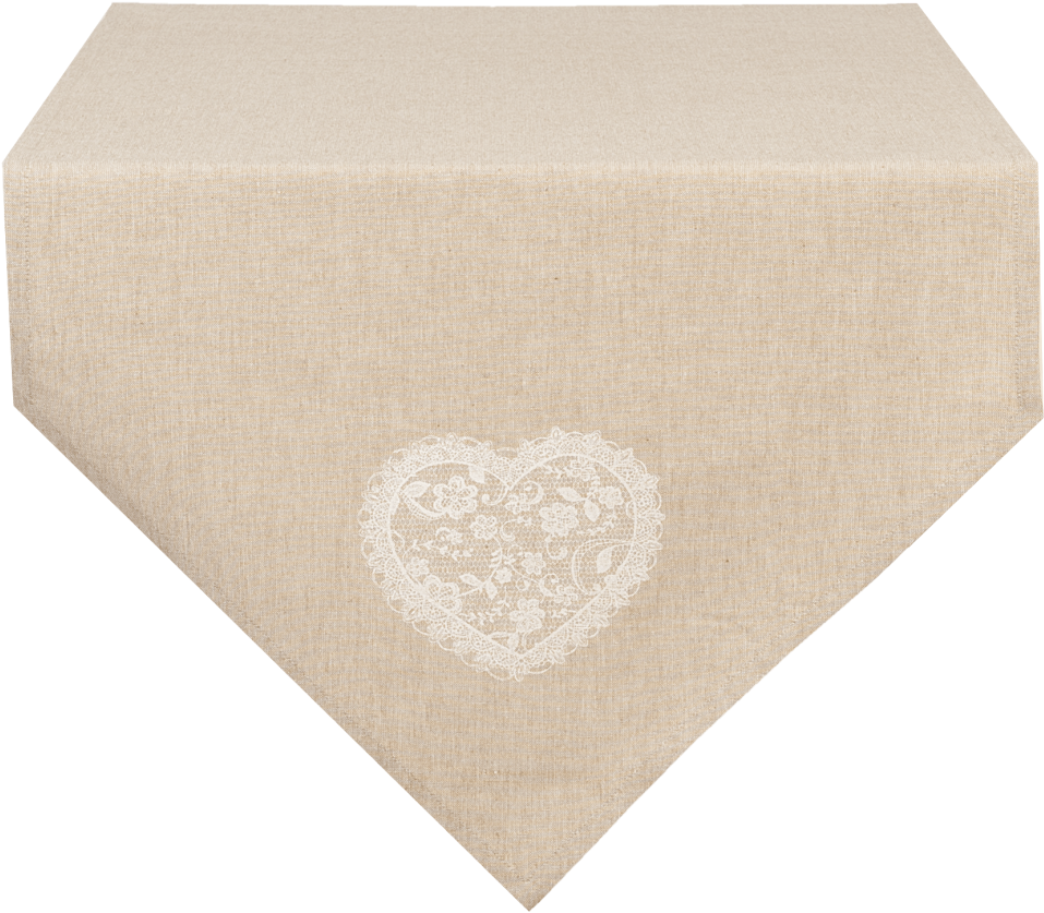 Runner Lace Heart, 50 X 160 Cm - Tablecloth (1024x1024), Png Download