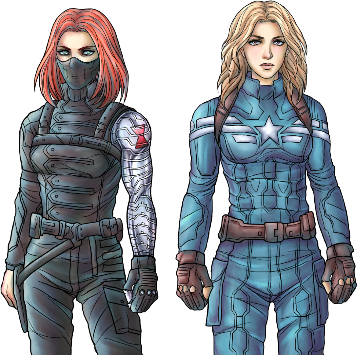 "natasha Romanoff As The Winter Soldier, Sharon Carter - Sharon Carter As Captain America (1280x1280), Png Download