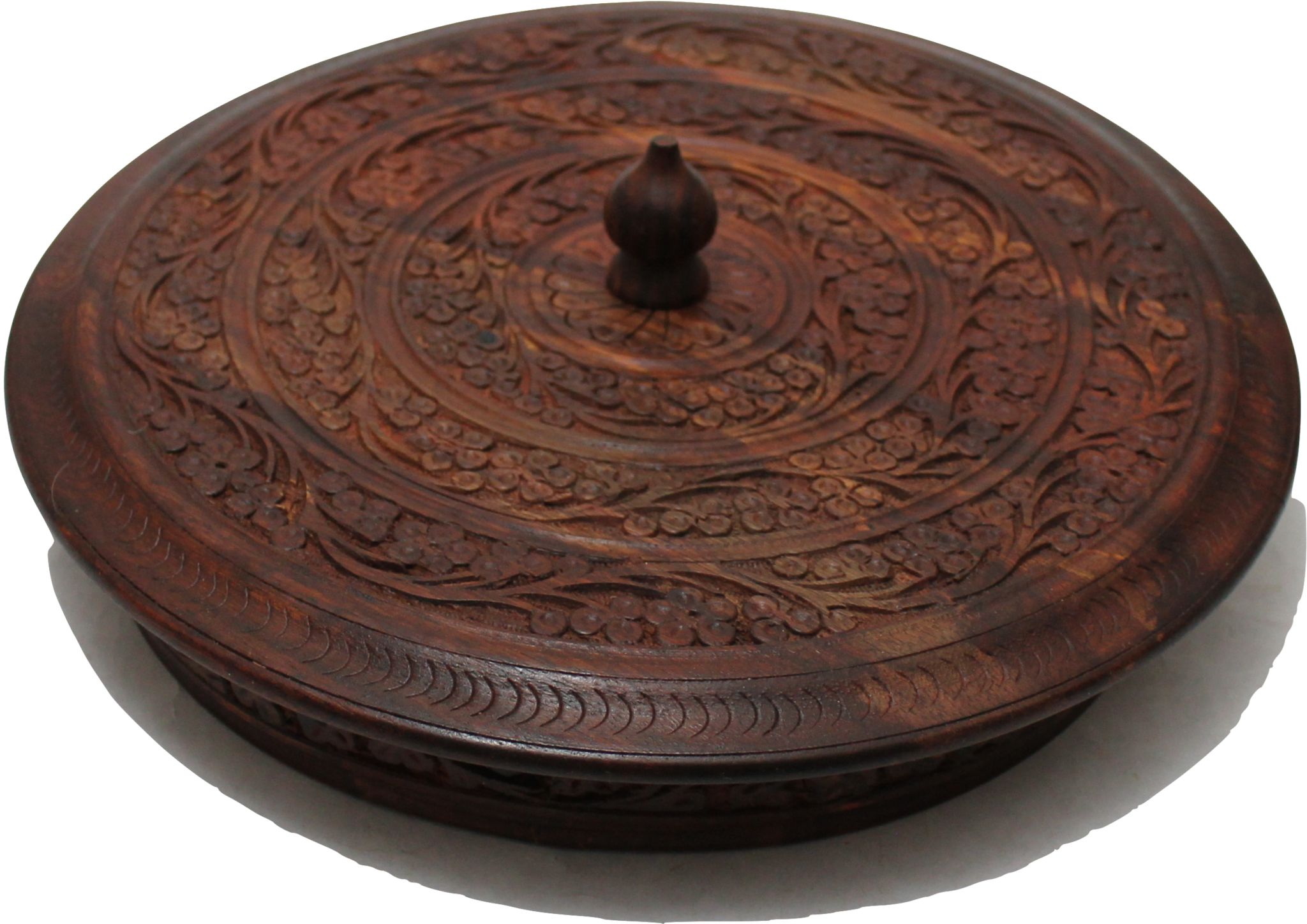 Wooden Dry Fruit Basket/tray Five Compartments With - Antique (2048x1448), Png Download