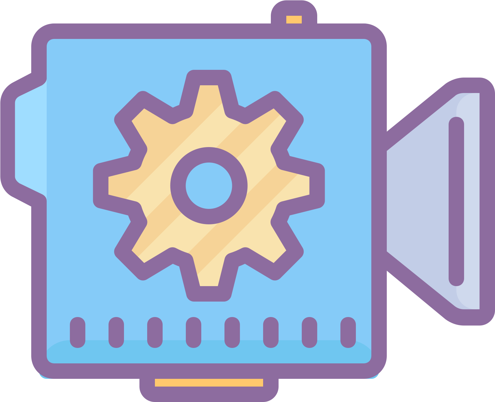 Camera Automation Icon - Cute Video Icon Png (1600x1600), Png Download