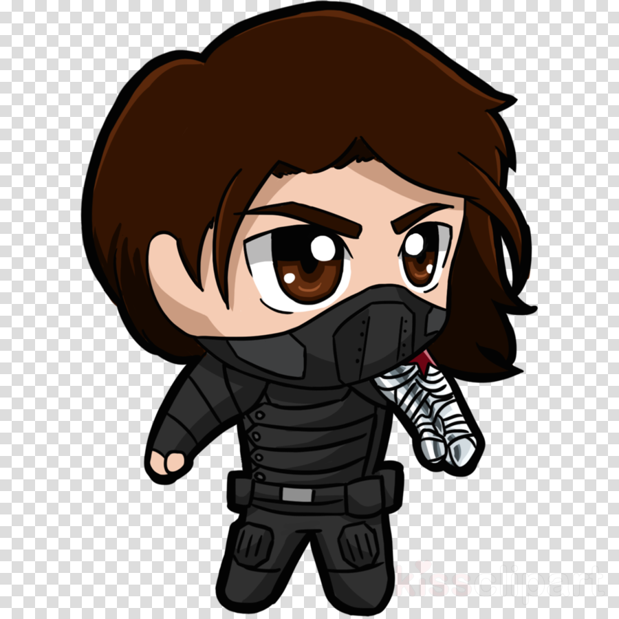 Bucky Barnes Cartoon Clipart Bucky Barnes Captain America - Bucky Barnes Cartoon Drawing (900x900), Png Download