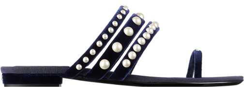 Chanel Pearl Sandals - Flip-flops (846x1080), Png Download