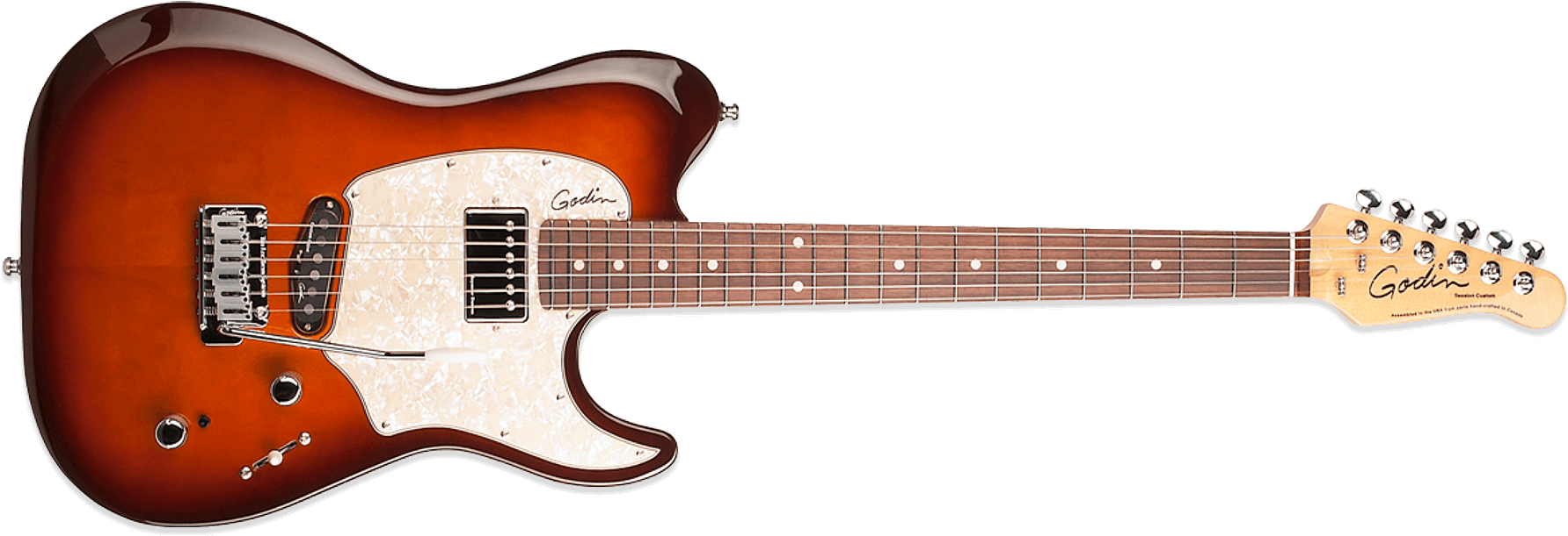 Godin Session Custom '59 Lightburst Hg - Godin Session Custom '59 Light Burst (1800x685), Png Download