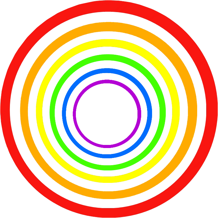 Rainbow Circles Photo Rainbowcircle2 - Circle (701x701), Png Download