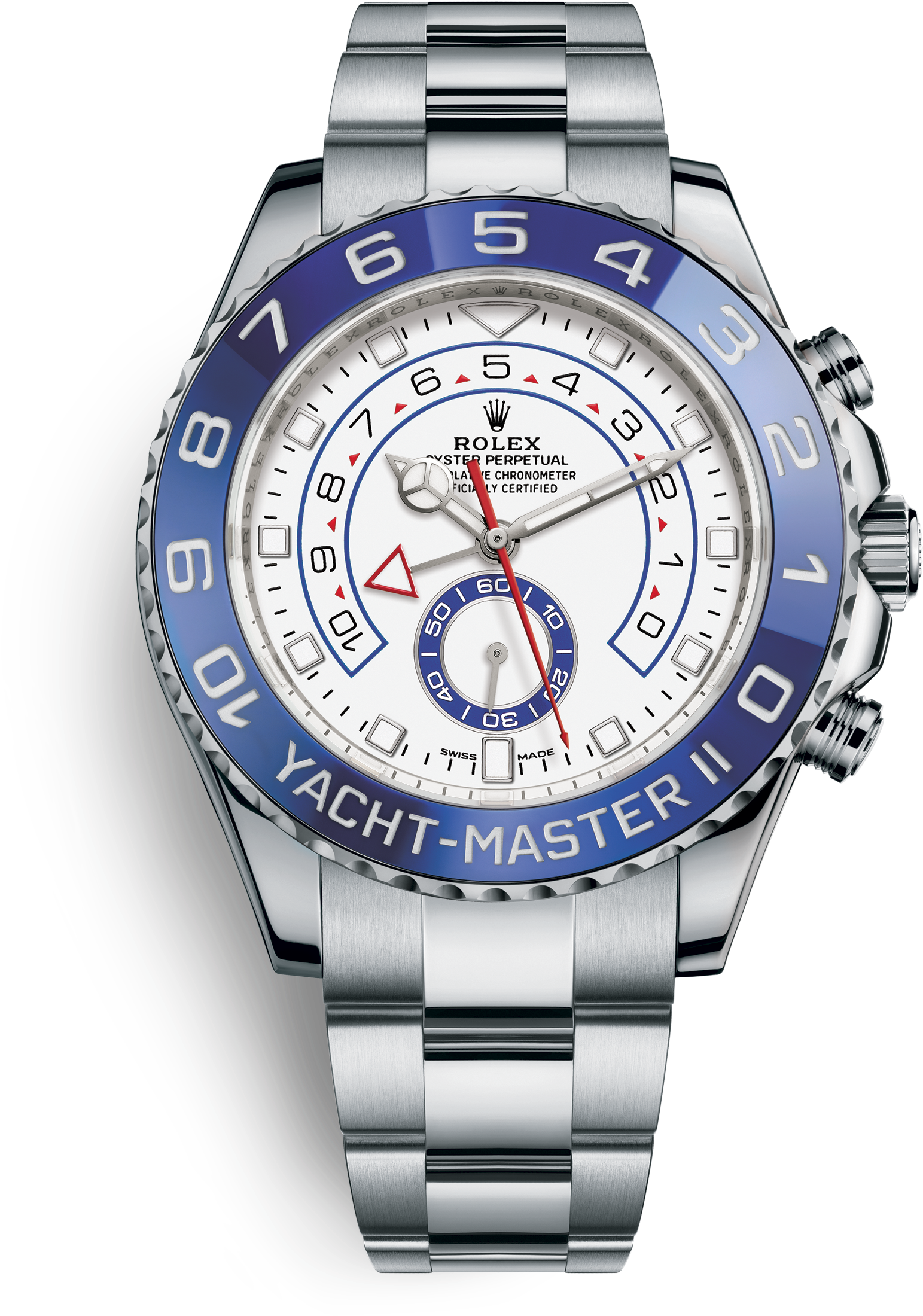 Yacht-master Ii - Rolex Yacht-master Ii Steel Silver Arms New Model (3000x3000), Png Download