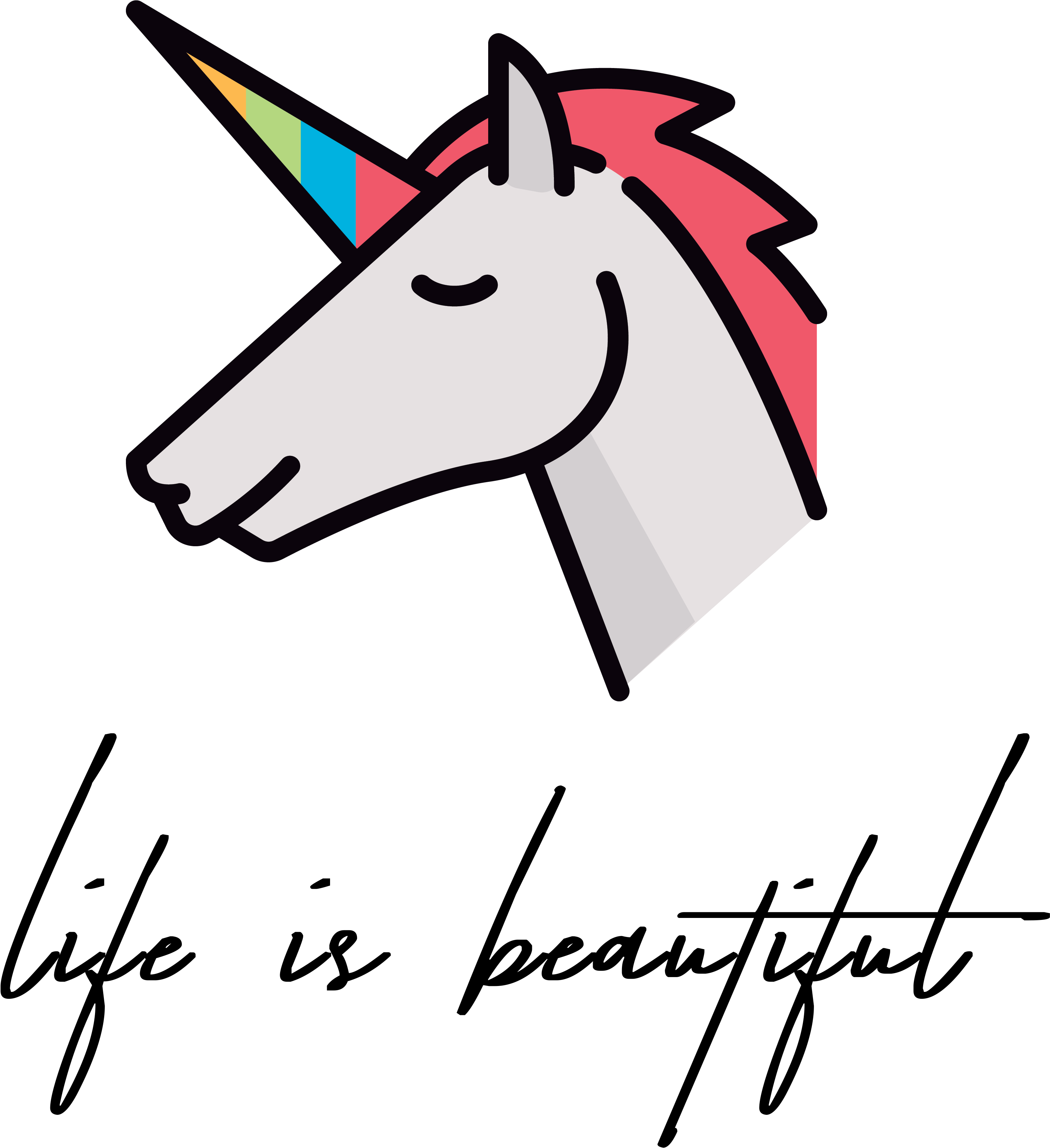 Lovely Unicorn T Shirt - Unicorn Icon (4500x5400), Png Download