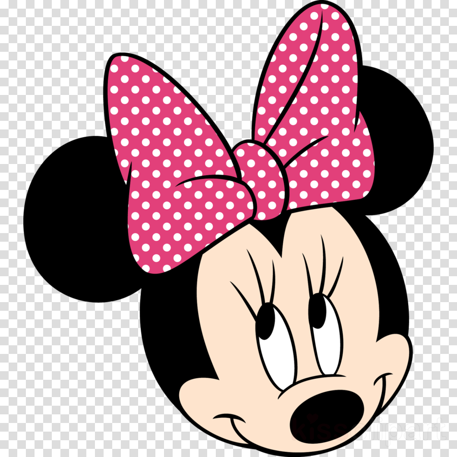 Minnie Face Png Clipart Minnie Mouse Mickey Mouse Clip - Minnie Mouse Head Png (900x900), Png Download