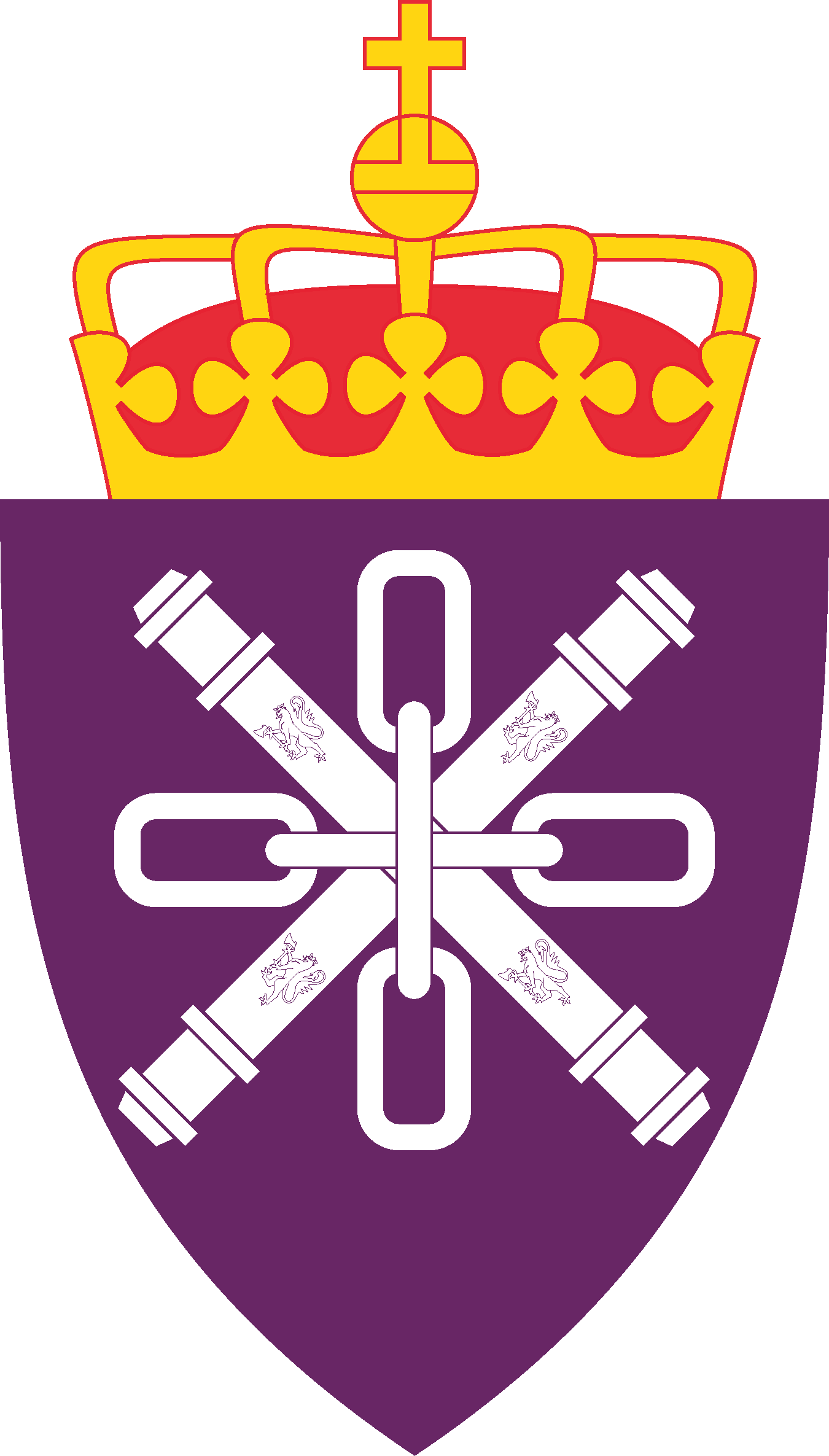 Cyberforsvarets Heraldiske Merke - Norwegian Armed Forces (1350x2371), Png Download