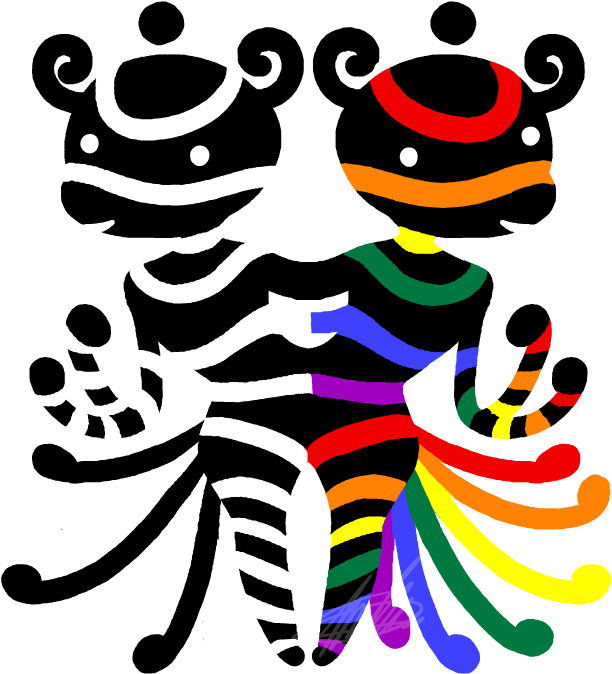 Straight And Gay Flags Monster (700x700), Png Download