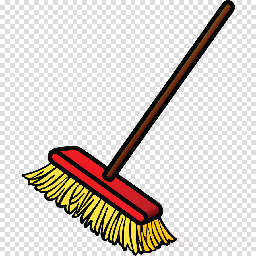 Download Pencil Icon Transparent Background Clipart - Clip Art Broom Png (900x900), Png Download