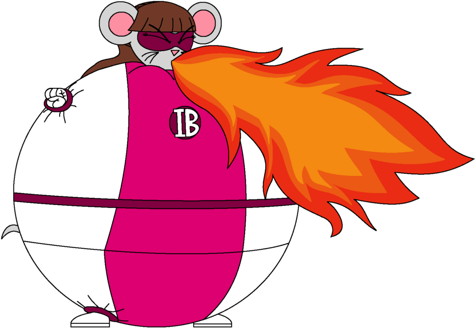 Banner Free Download Elemental Mouse Girl Uses - Girl Fire Breath Deviantart (1024x713), Png Download