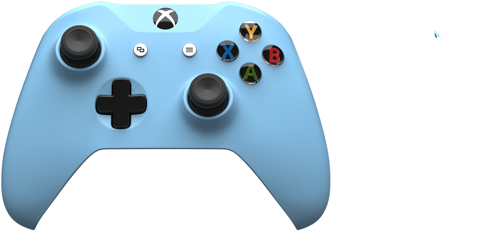 Xbox One S Controller //dlb99j1rm9bvr - Xbox One Gamepad Png (2000x1200), Png Download