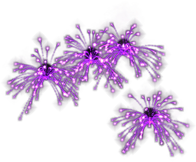Animated Fireworks Gif Transparent - Lobelia (700x600), Png Download