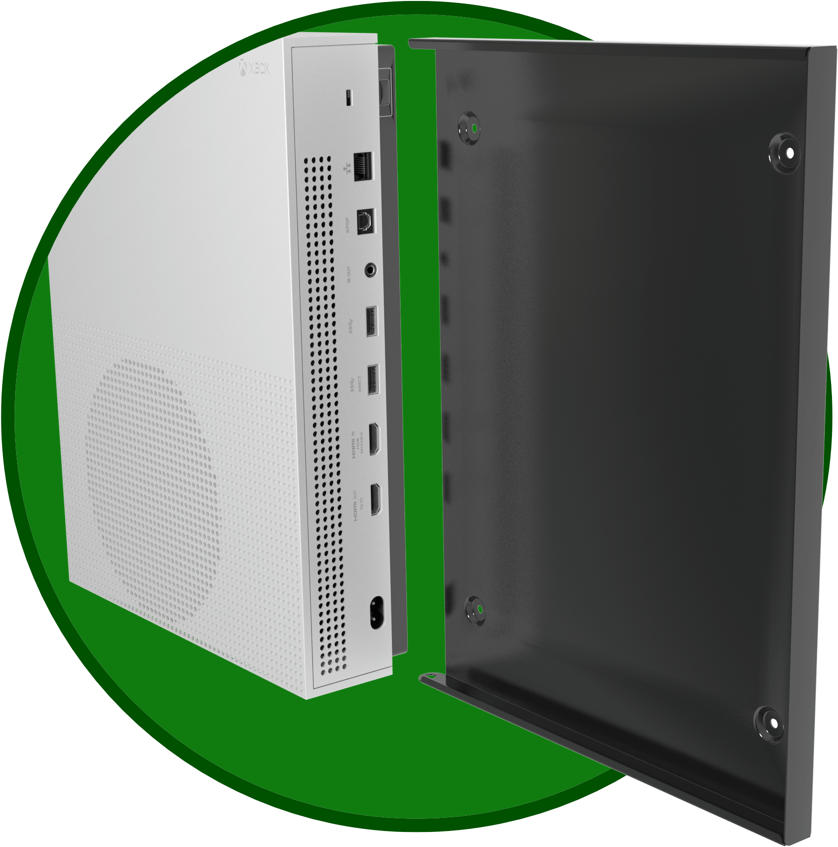 Xbox One S Wall Mount Cc - Xbox One S Wall Mount (1800x1800), Png Download
