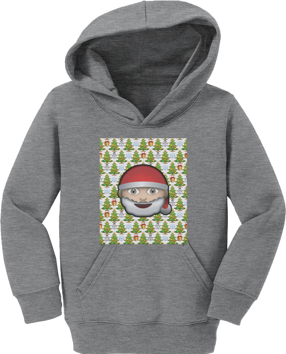 Emoji Christmas - Toddler Pullover Hoodie (1200x1200), Png Download