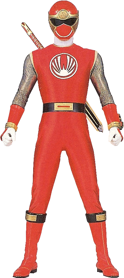 Prns-red - Mighty Morphin Alien Rangers Red (446x972), Png Download