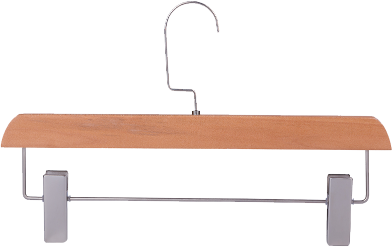 家家 Solid Wood Pants Rack Hanger Wooden Non Slip Pants - Plywood (800x800), Png Download
