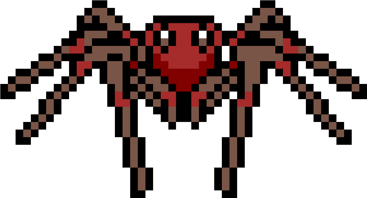 Tarantula - Spider Pixel Art (1200x1200), Png Download
