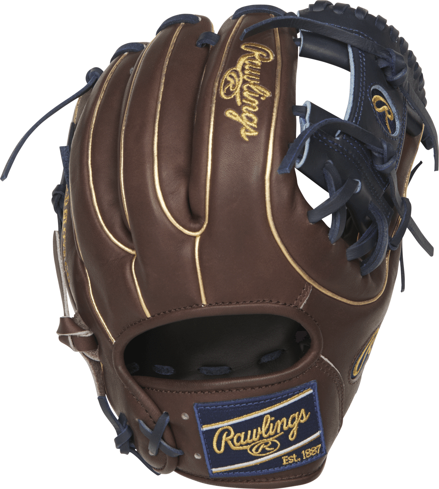Back View Of Rawlings Heart Of The Hide Color Sync - Rawlings Pro Label 11.5" Baseball Glove: Pro204-2bcc (1400x1560), Png Download
