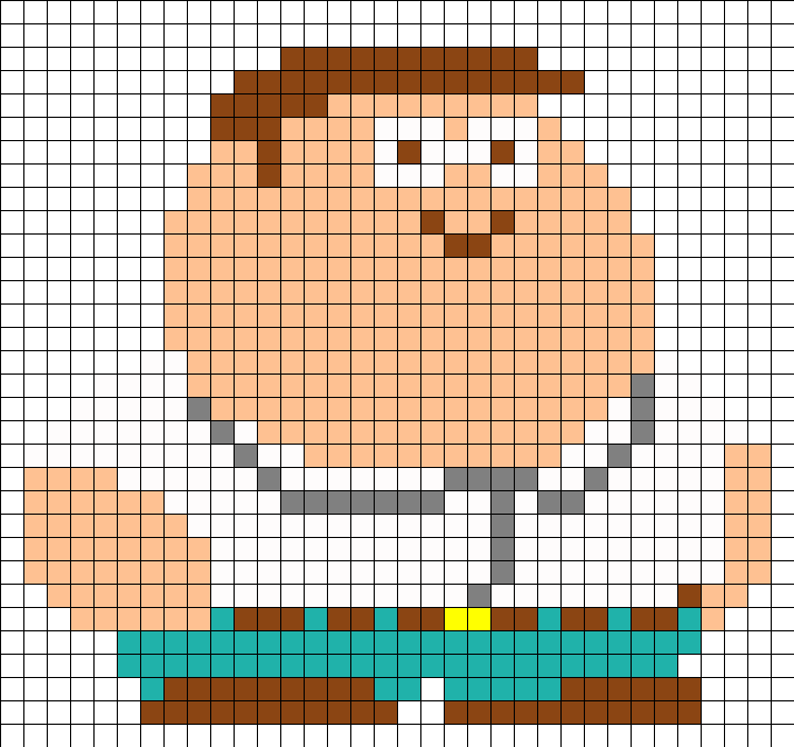 Peter Griffin Family Guy Perler Bead Pattern - Central City Brewing Co Ltd (714x672), Png Download